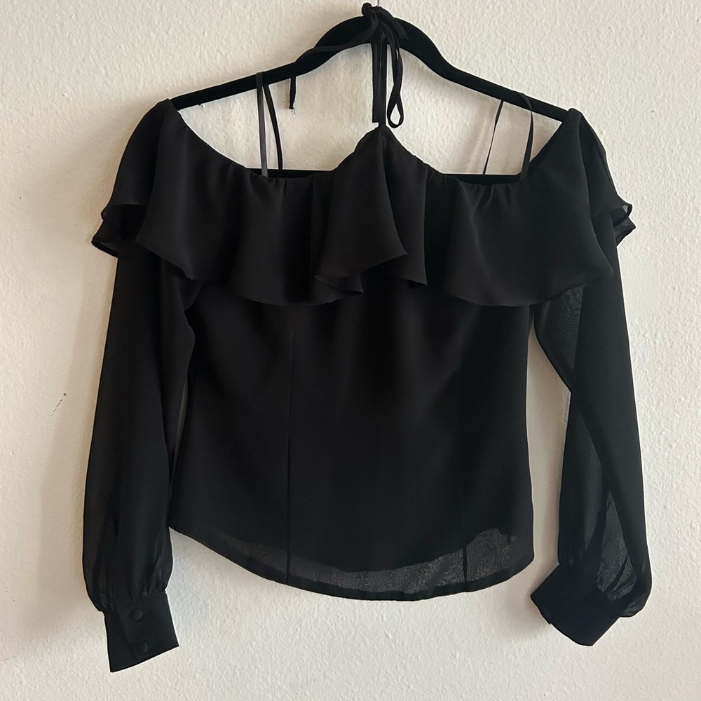 Revolve LPA black off-the-shoulder top
